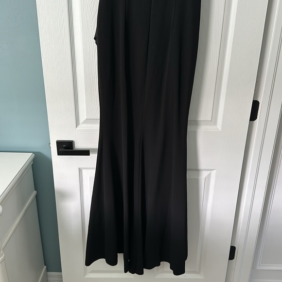 XSCAPE black one shoulder gown - Picture 8 of 10